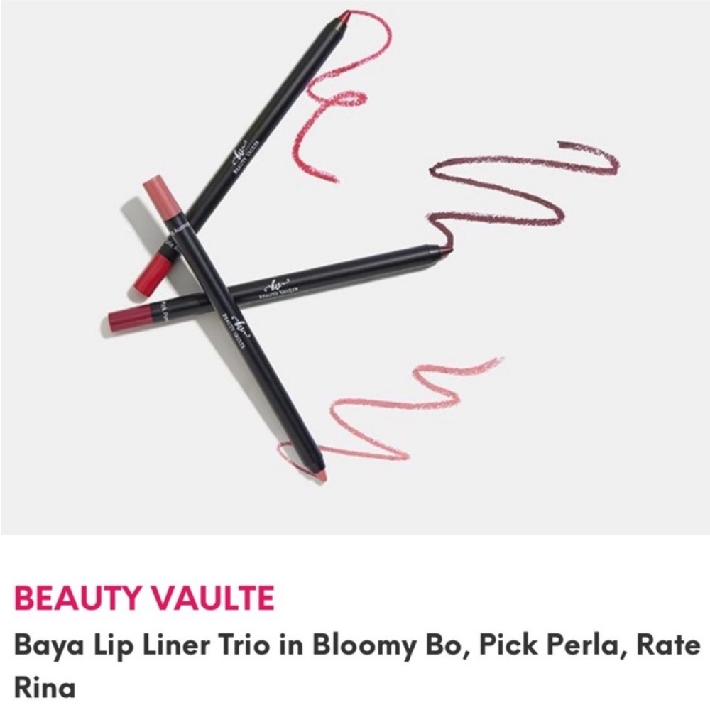 NIB Baya Lip Liner Trio by Beauty Vaulte